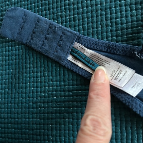 Maison Lejaby Blue Embroidered Sheer Mesh Plunge Bra 34B - Picture 10 of 10